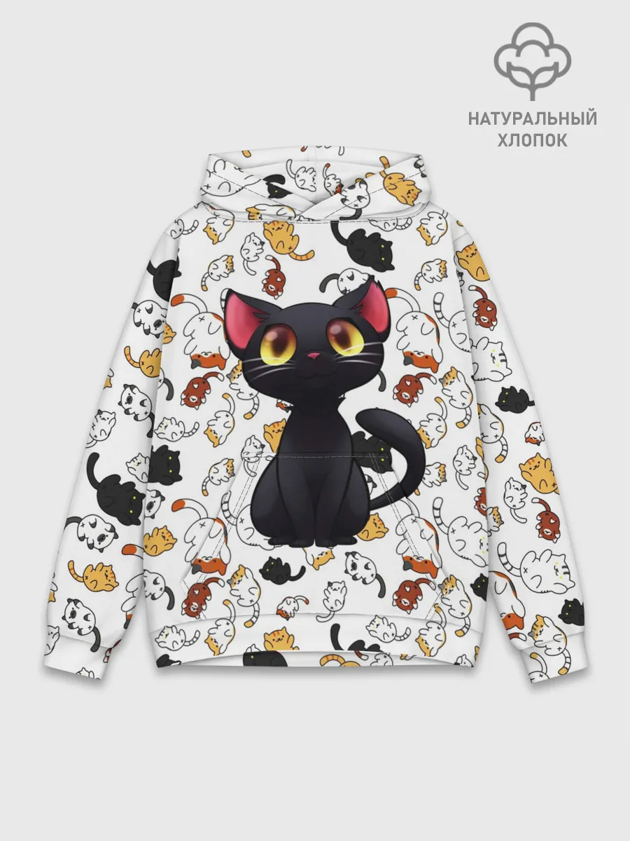 Худи мужской база хлопок / Котэ | Котята