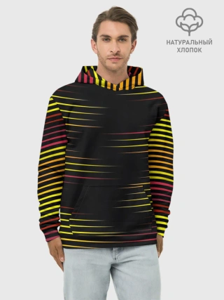 Худи мужской база хлопок / HORIZONTAL GEOMETRY