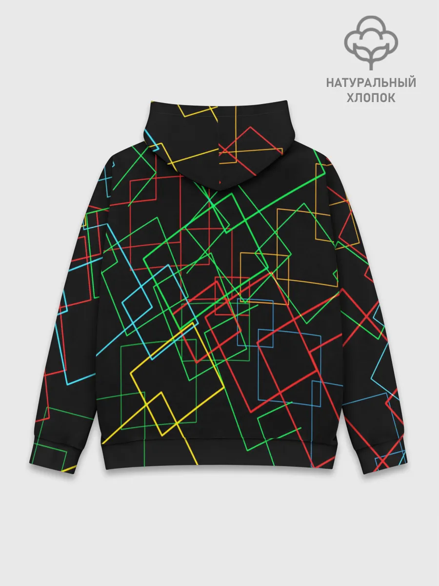 Худи мужской база хлопок / BACKGROUND NEON