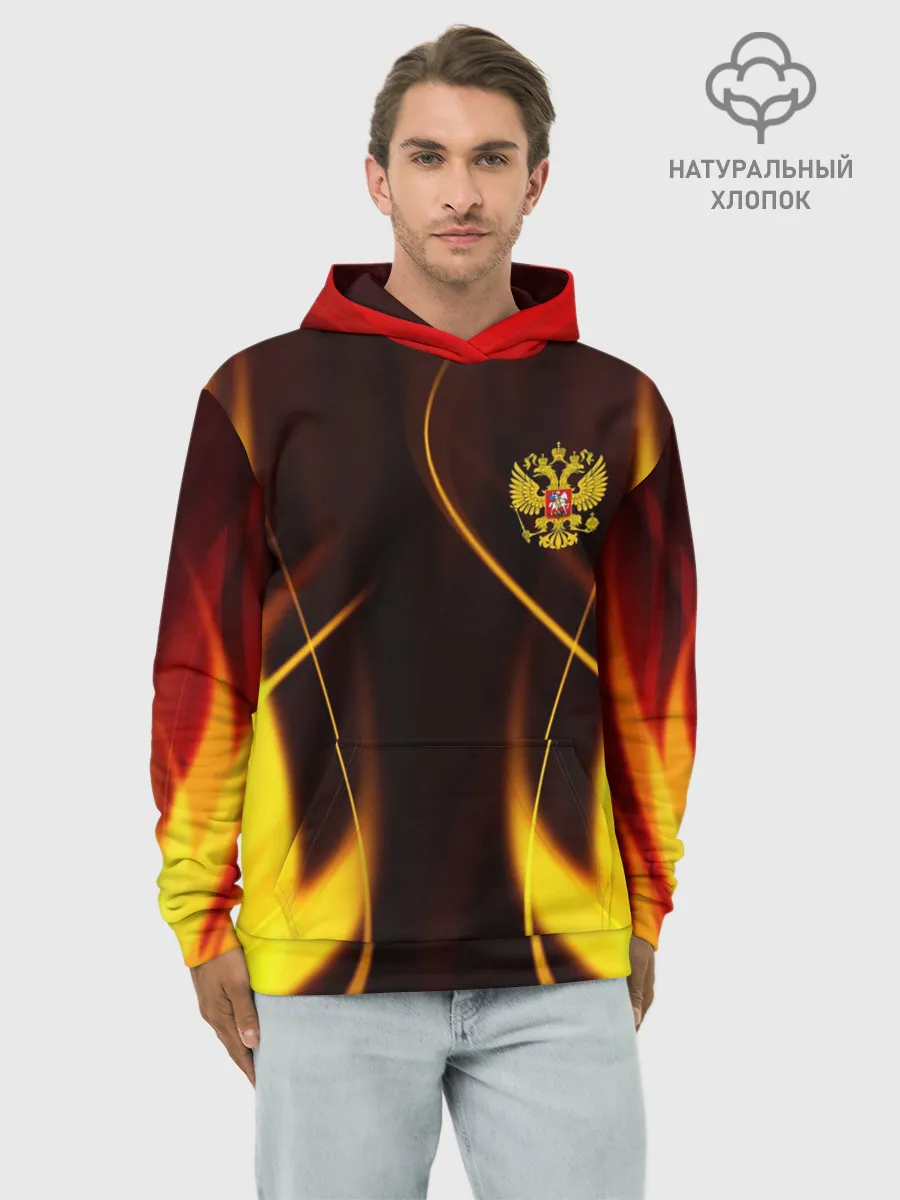 Худи мужской база хлопок / Russian style | Русский стиль