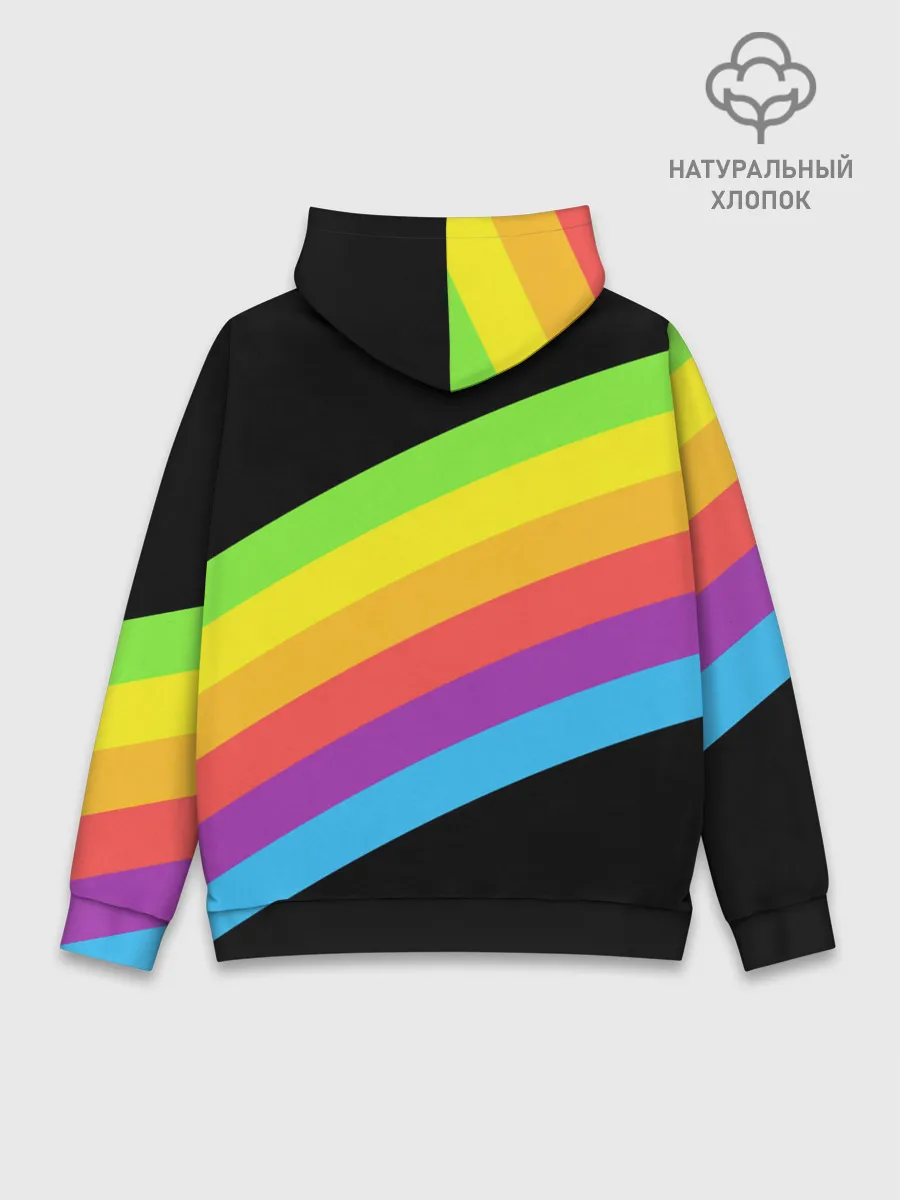 Худи мужской база хлопок / НЕОНОВЫЕ ЛИНИИ