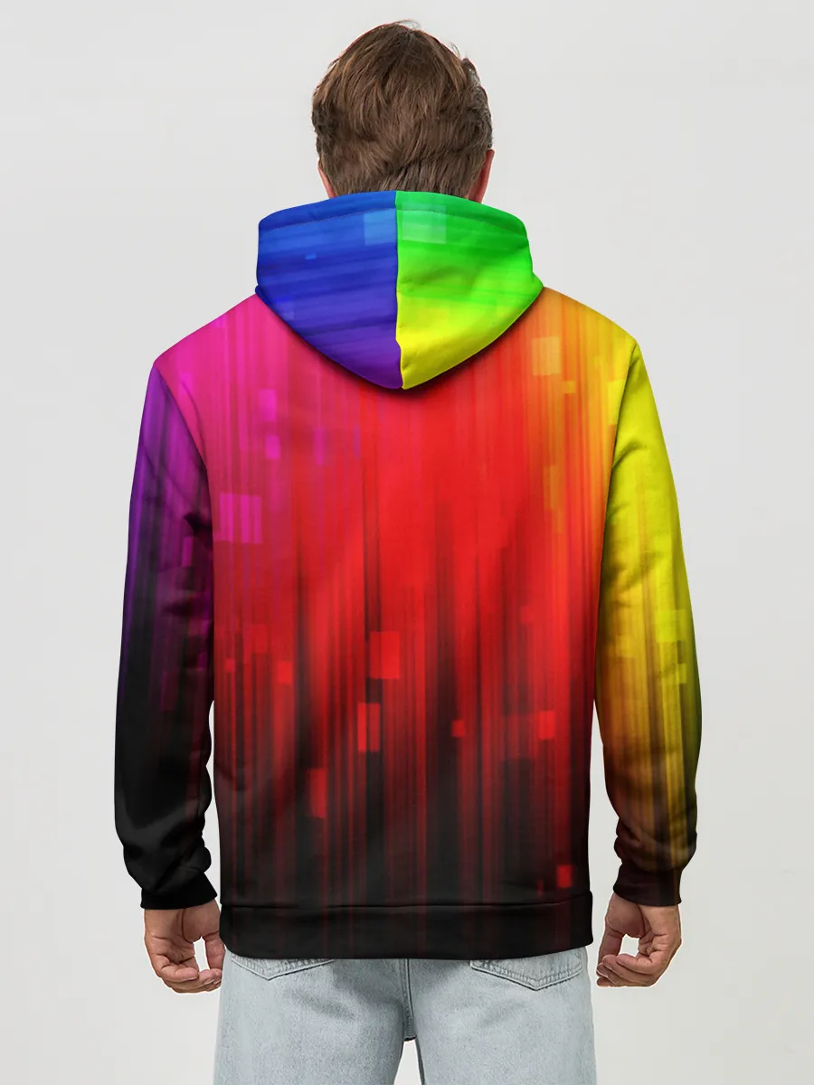 Худи мужской база хлопок / АБСТРАКТНЫЕ КРАСКИ