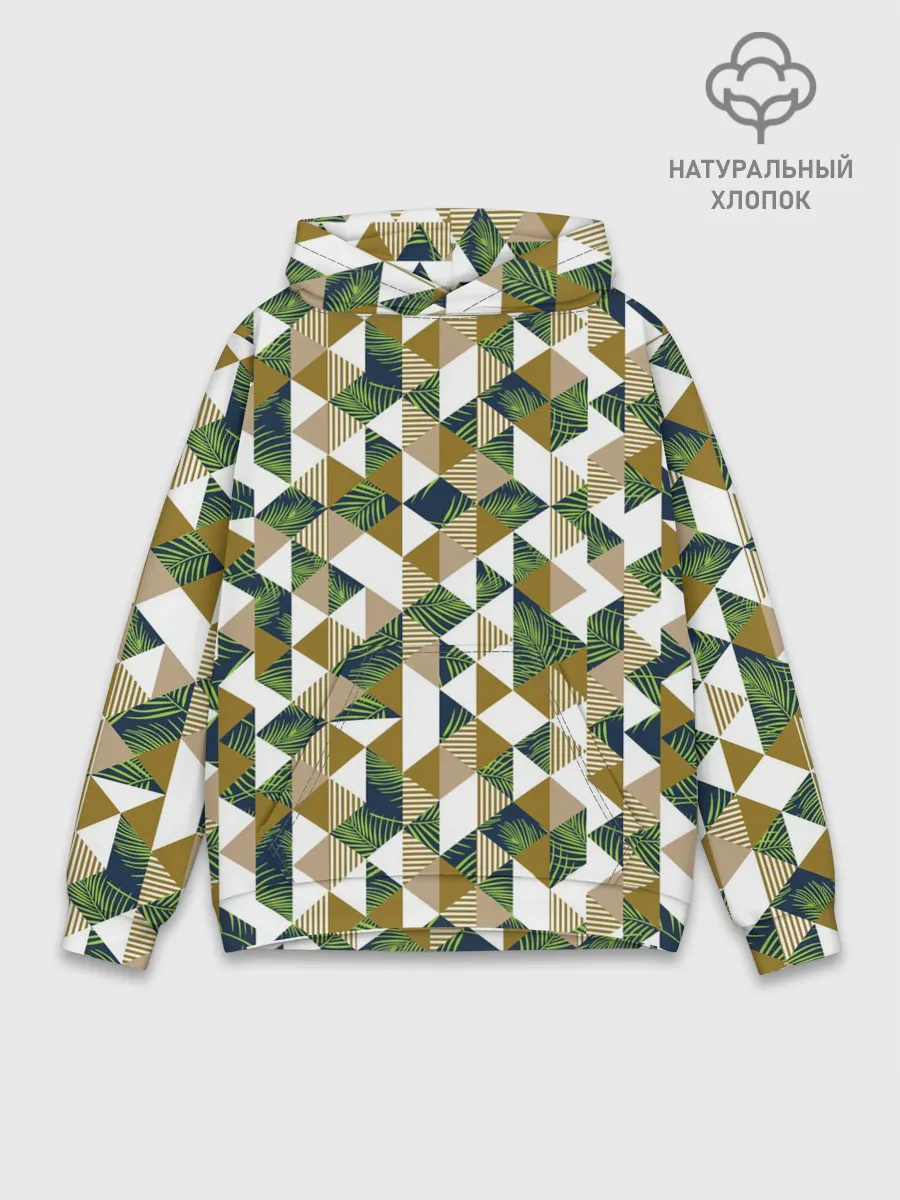 Худи мужской база хлопок / Хипстерские треугольники