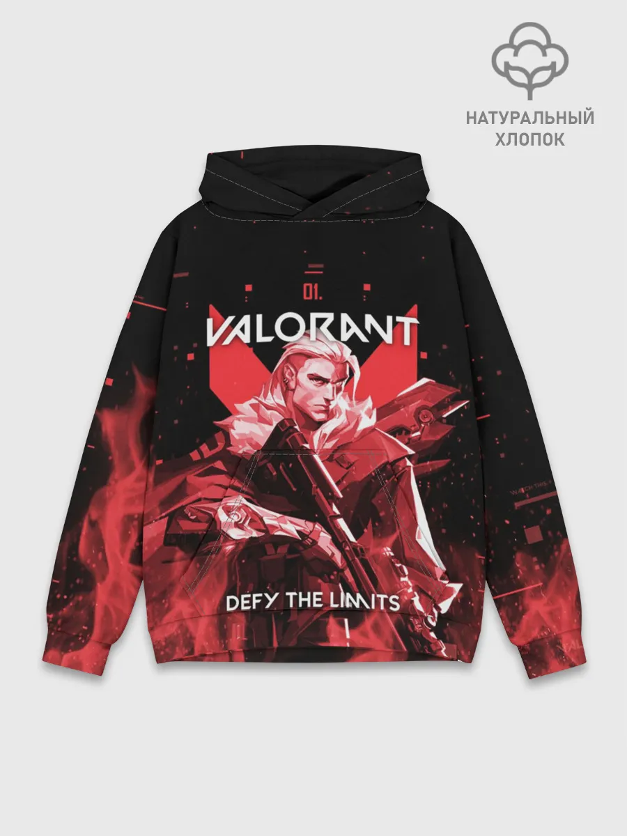 Худи мужской база хлопок / VALORANT SOVA