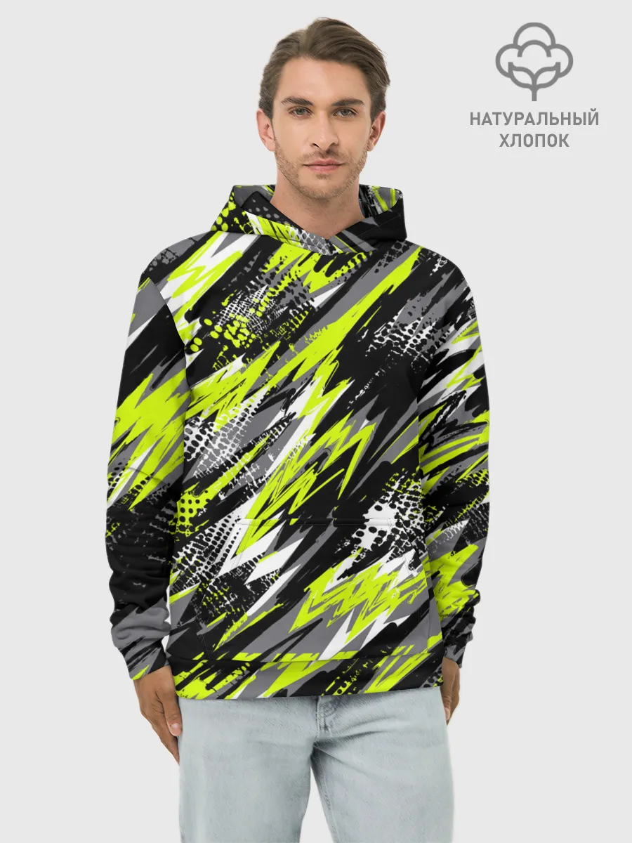 Худи мужской база хлопок / Спортивный стиль