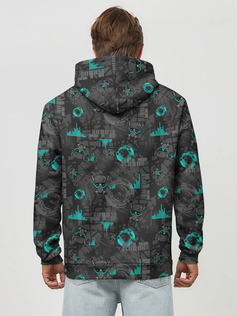 Худи мужской база хлопок / Cyber