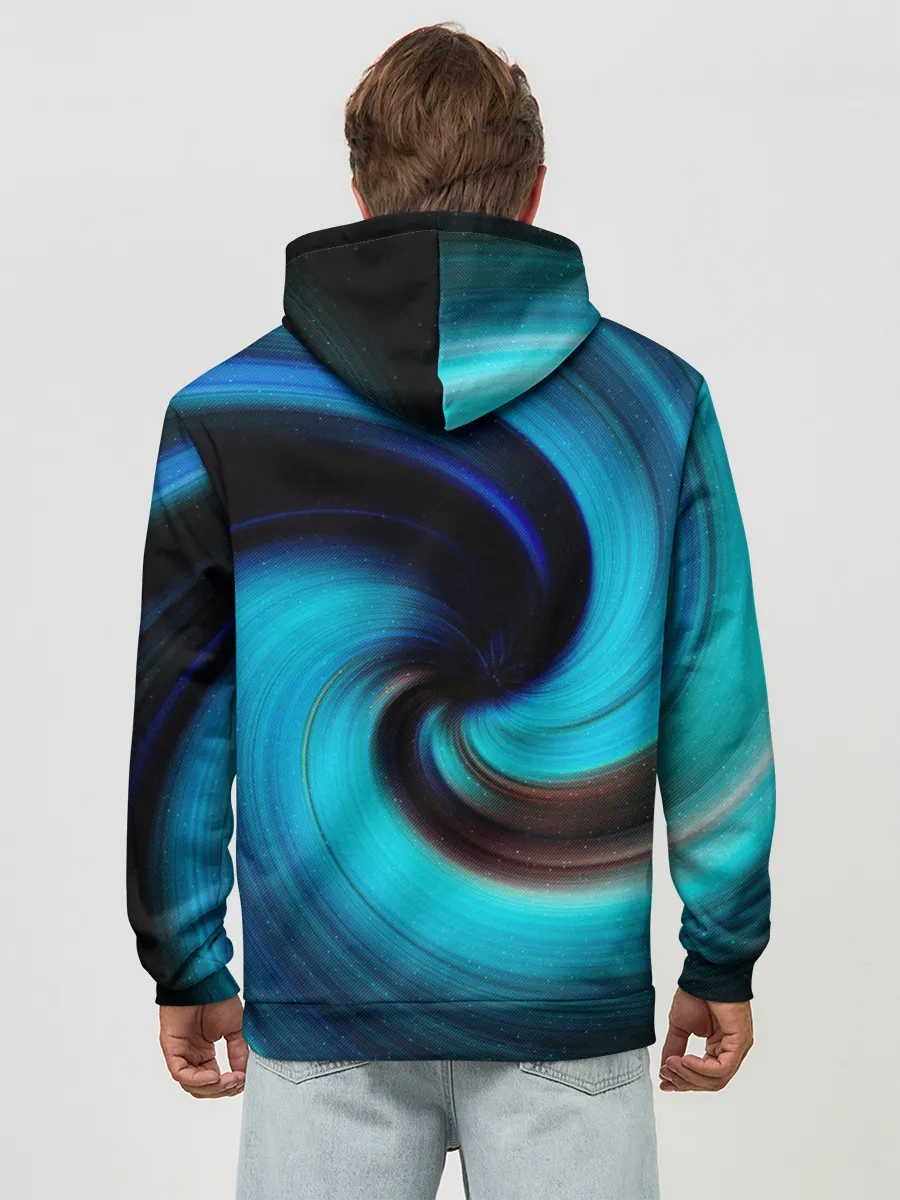 Худи мужской база хлопок / BLUE HOLE | SPACE