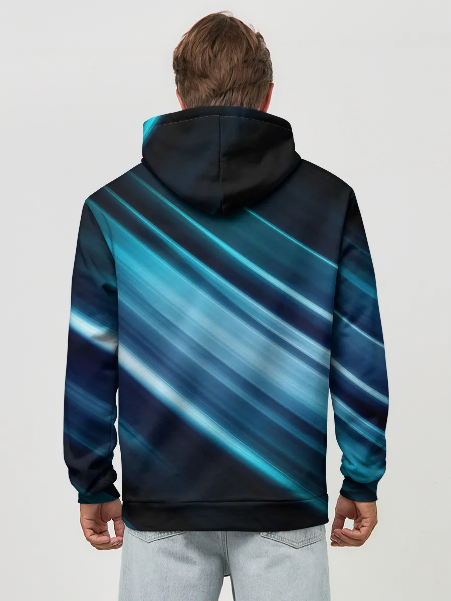 Худи мужской база хлопок / GEOMETRY STRIPES