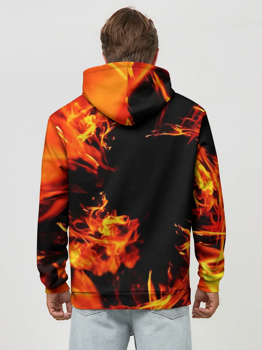 Худи мужской база хлопок / ОГОНЬ | FIRE