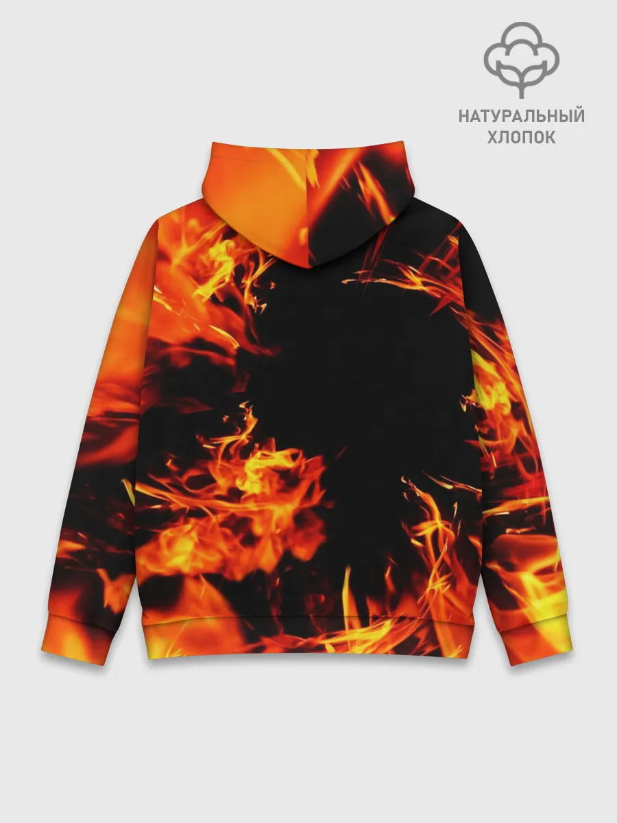 Худи мужской база хлопок / ОГОНЬ | FIRE