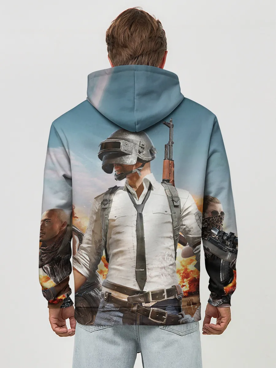 Худи мужской база хлопок / PUBG