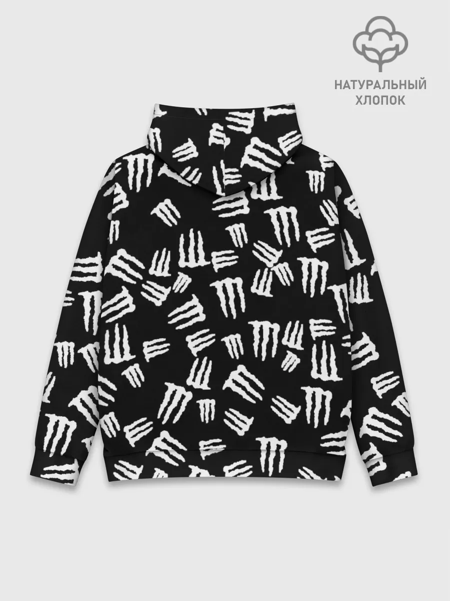 Худи мужской база хлопок / MONSTER ENERGY