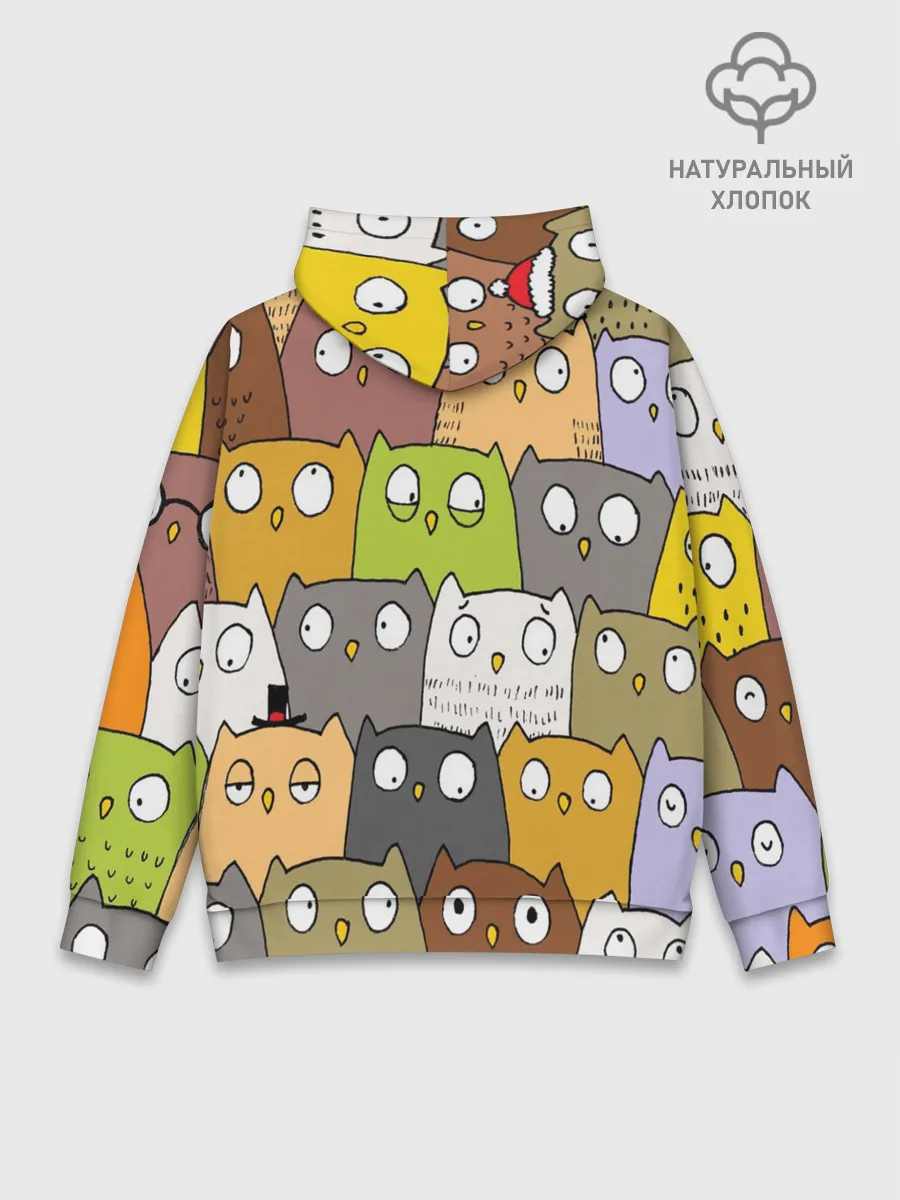 Худи мужской база хлопок / СОВЫ КОТИКИ