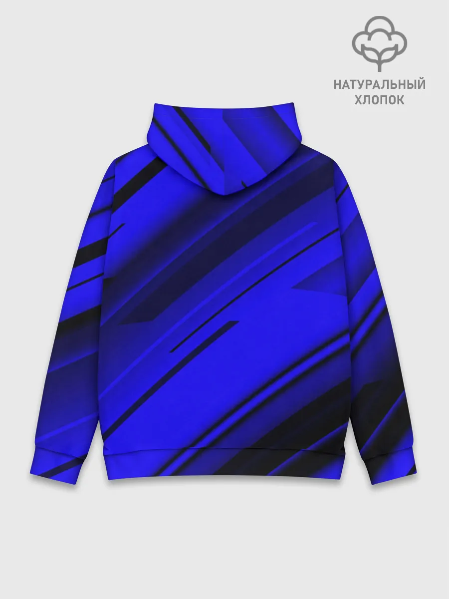 Худи мужской база хлопок / Blue and Black