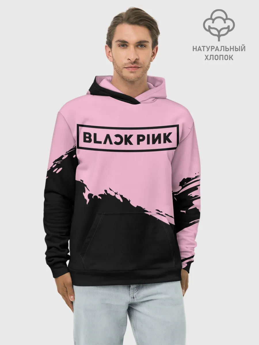 Худи мужской база хлопок / BlackPink
