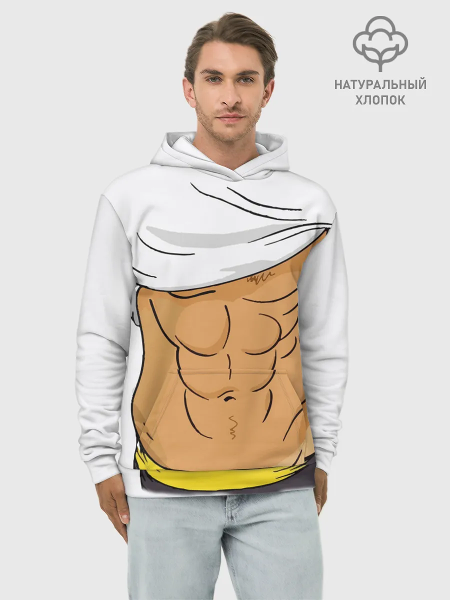 Худи мужской база хлопок / Мужской торс