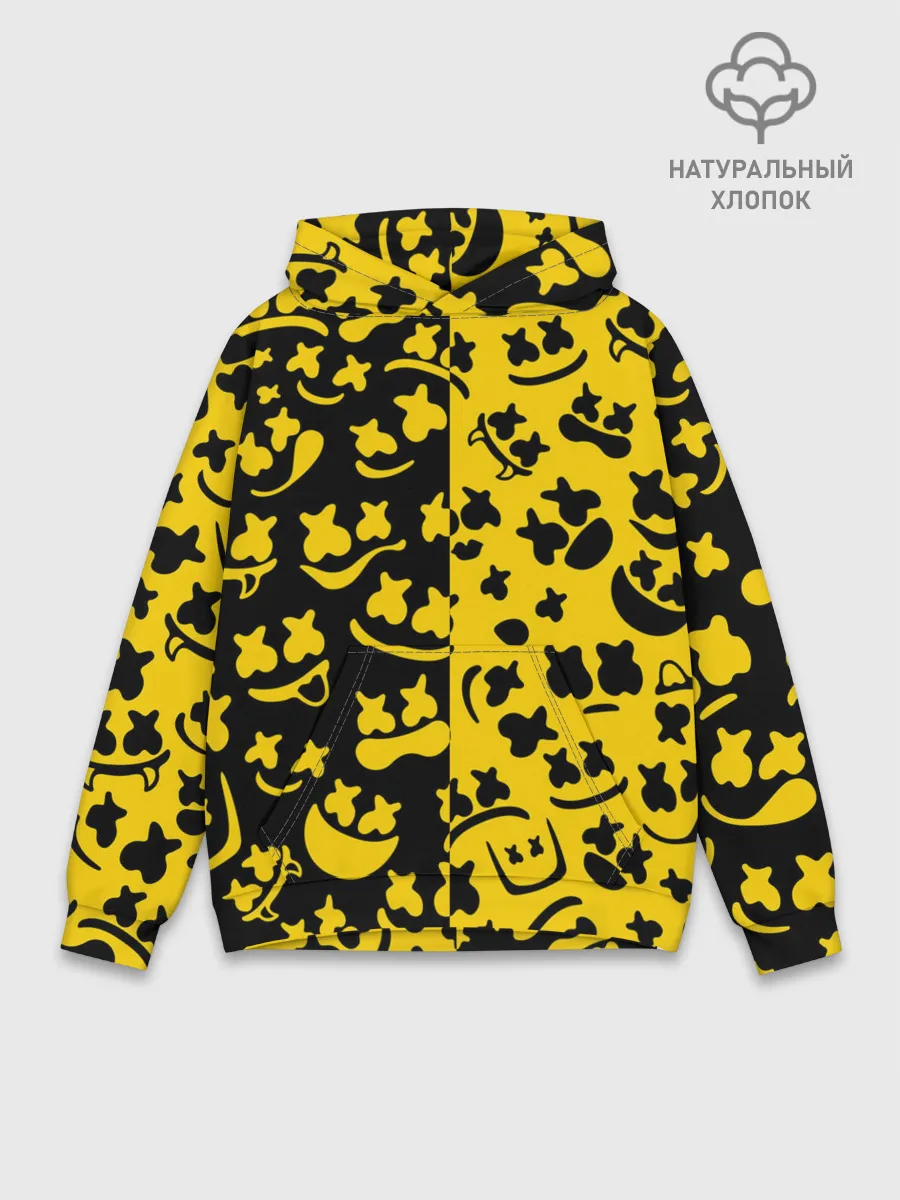 Худи мужской база хлопок / FORTNITE x MARSHMELLO