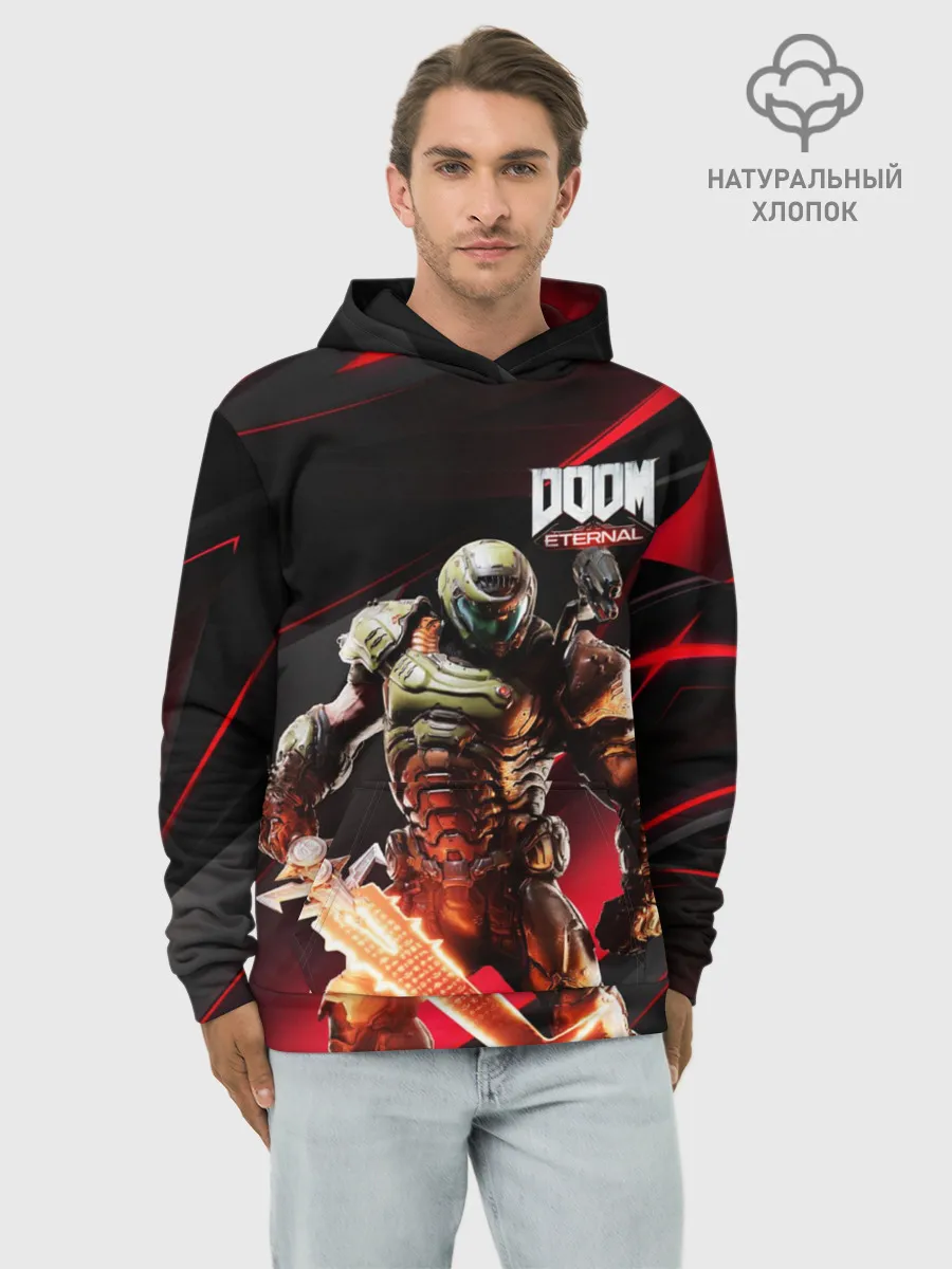 Худи мужской база хлопок / Doom | Eternal