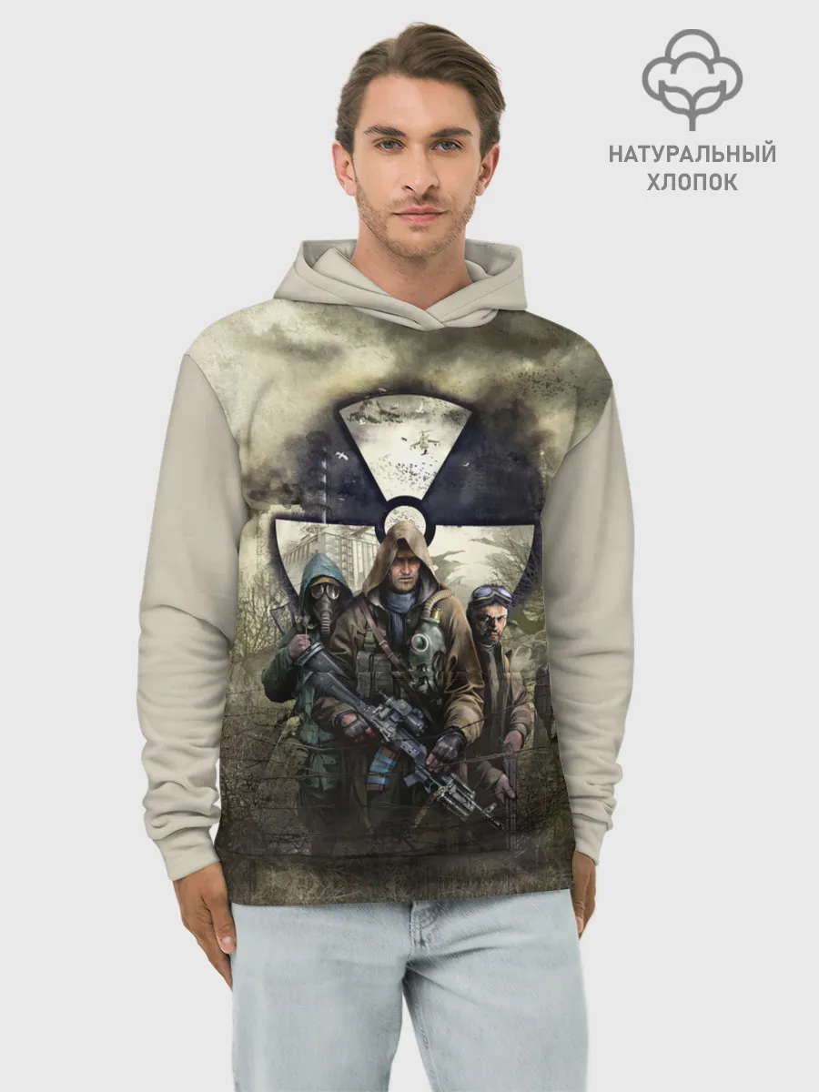 Худи мужской база хлопок / ЧИСТОЕ НЕБО