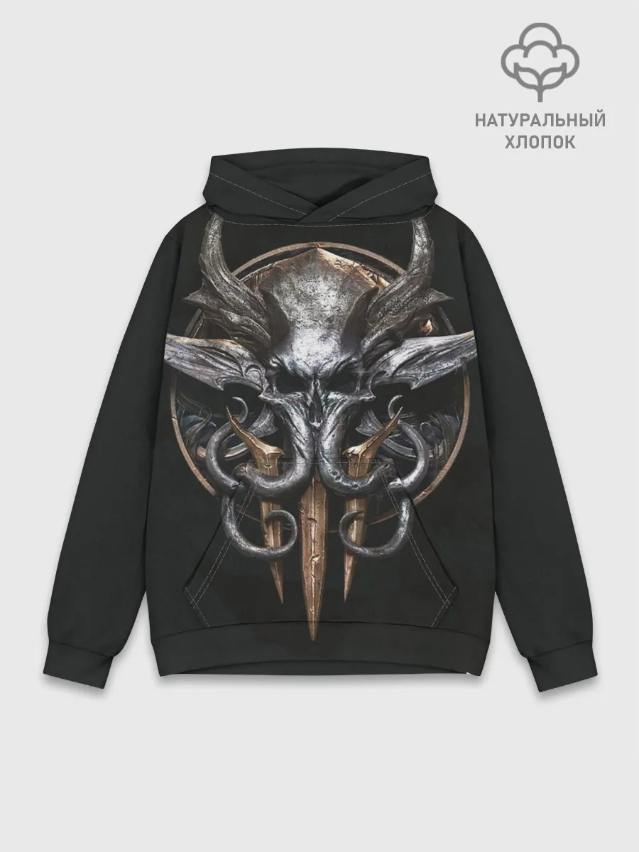Худи мужской база хлопок / baldurs gate 3