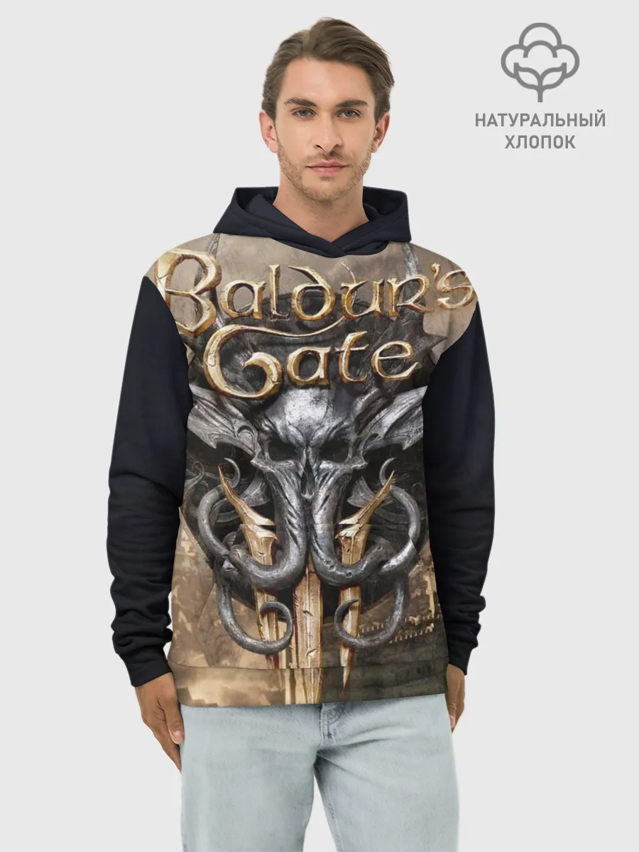 Худи мужской база хлопок / baldurs gate 3