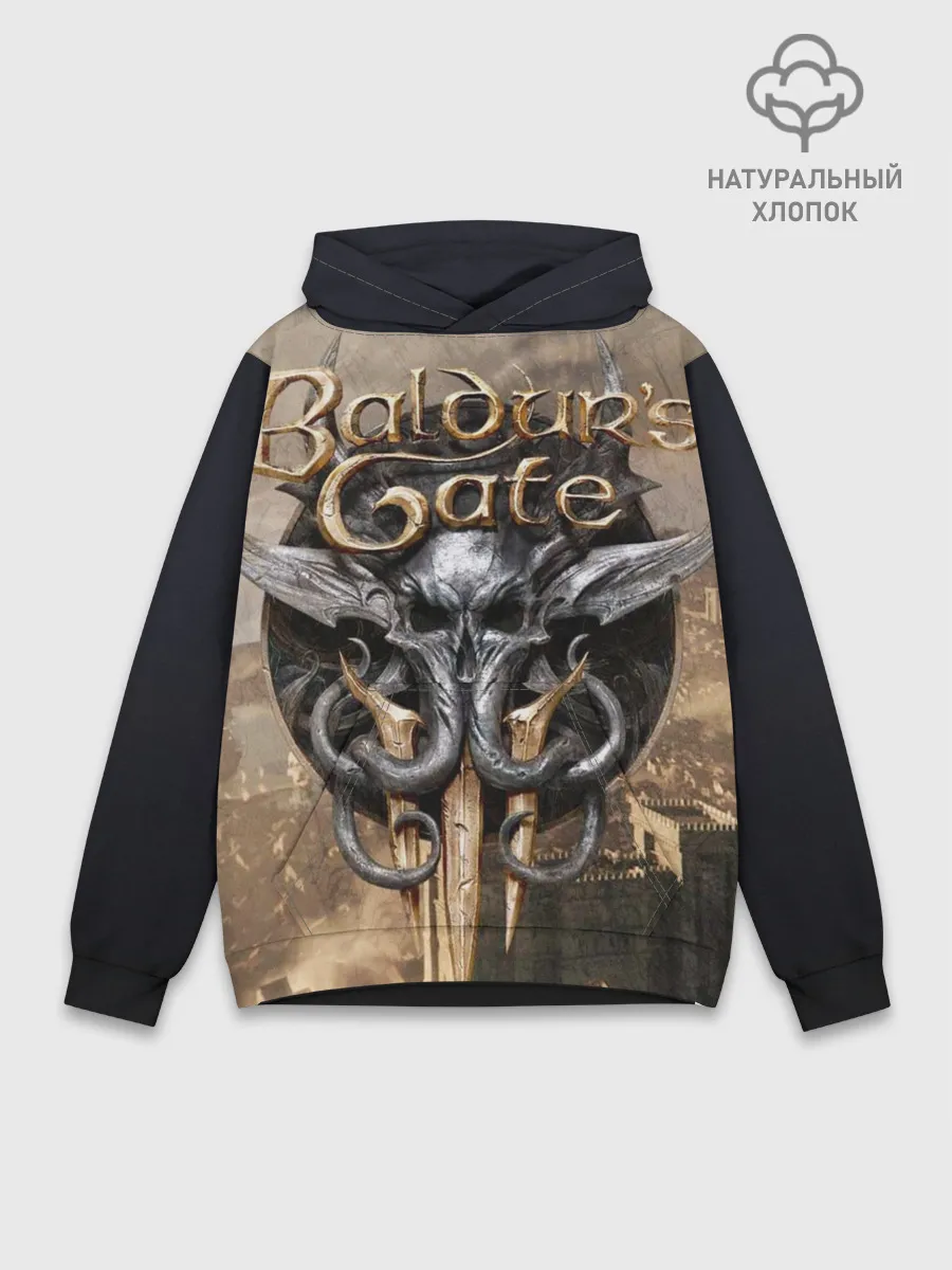 Худи мужской база хлопок / baldurs gate 3