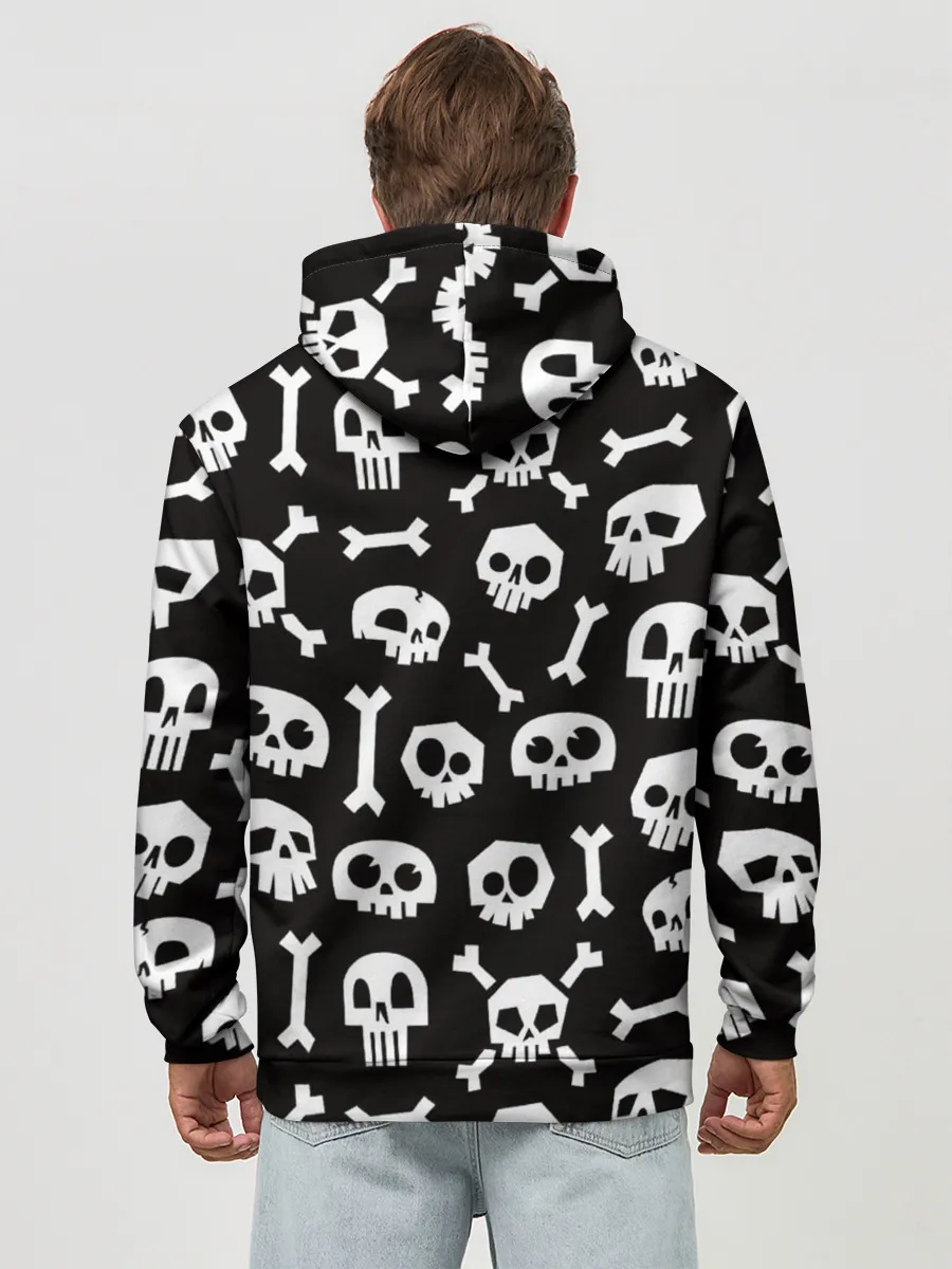 Худи мужской база хлопок / Черепушки