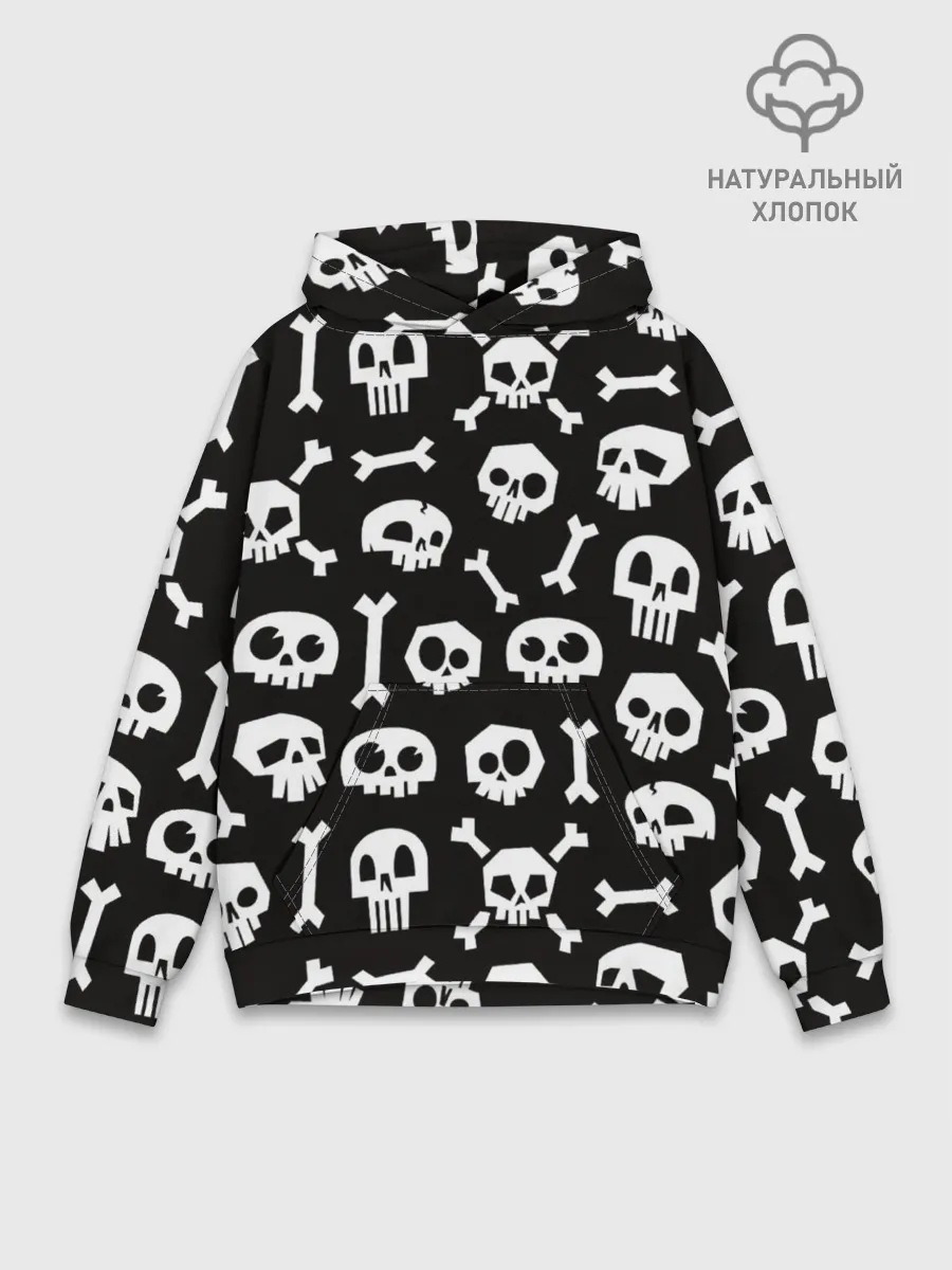 Худи мужской база хлопок / Черепушки