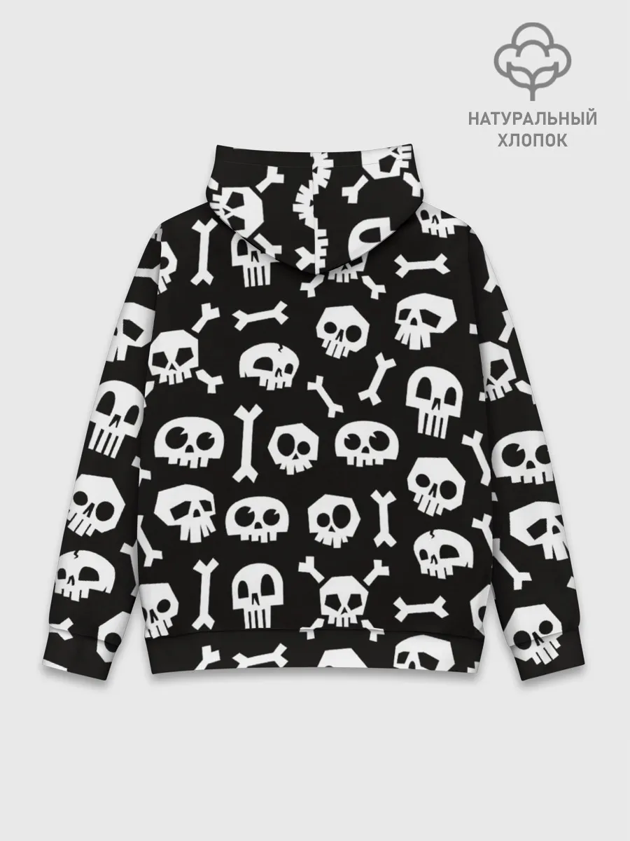 Худи мужской база хлопок / Черепушки