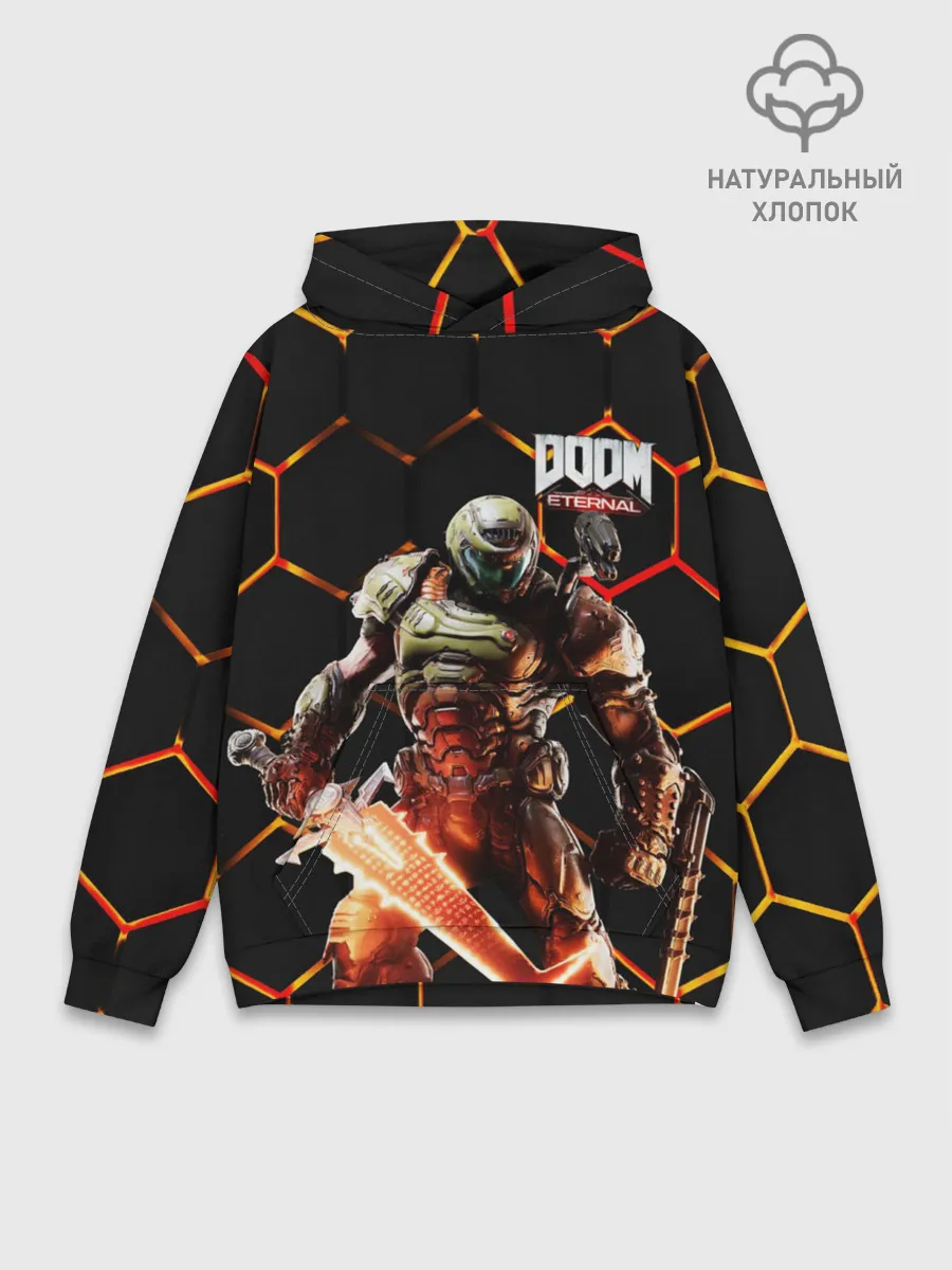 Худи мужской база хлопок / DOOM | Броня