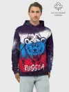 Худи мужской база хлопок / Russia Bear