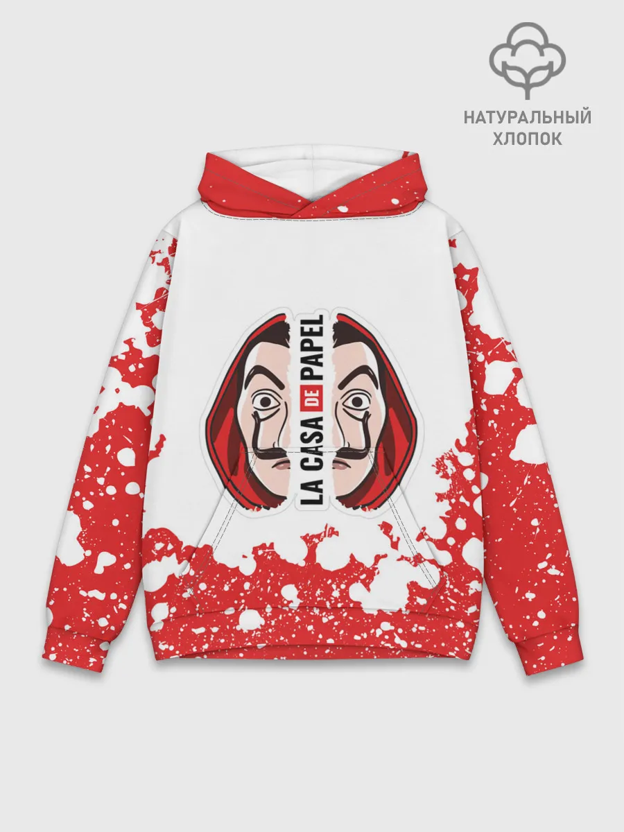 Худи мужской база хлопок / Бумажный дом | La Casa de Papel