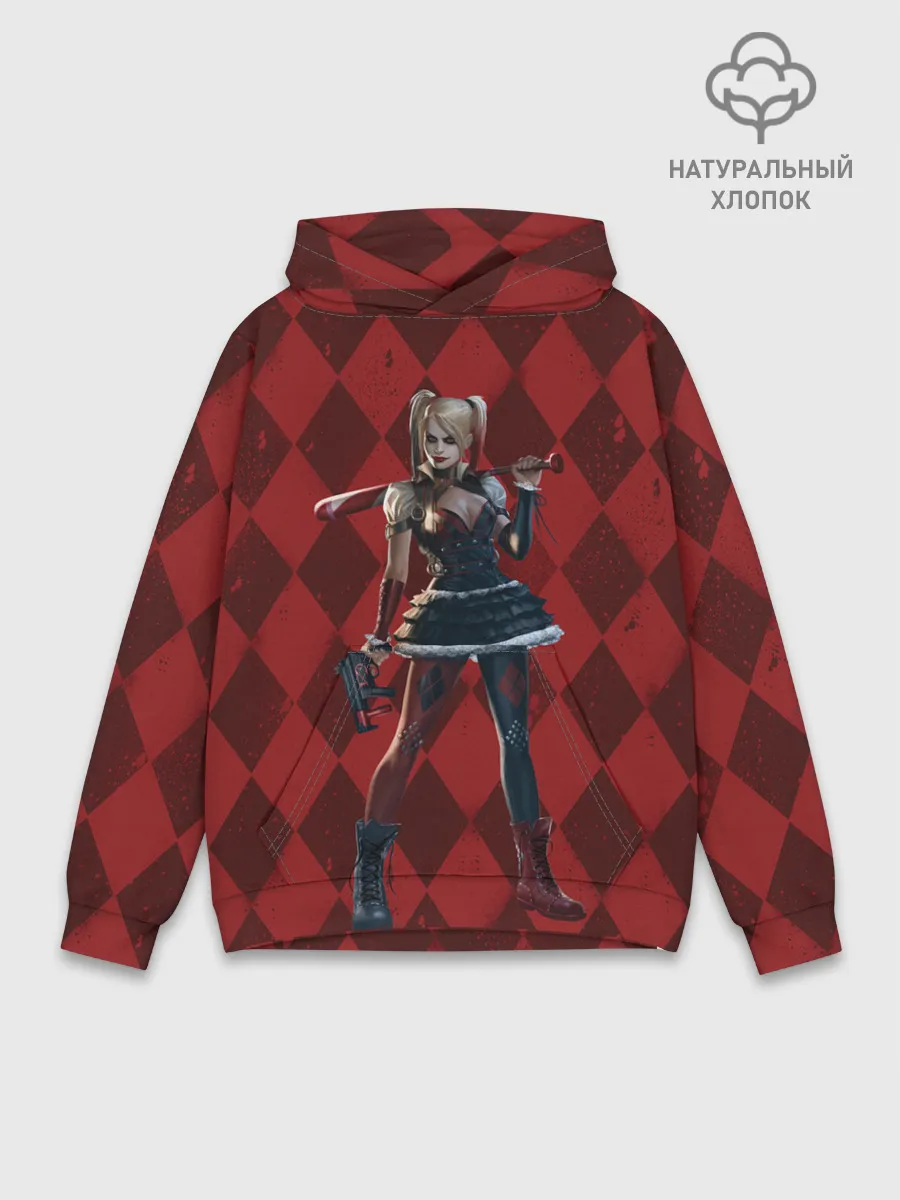 Худи мужской база хлопок / Harley Quinn