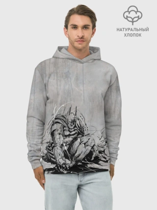 Худи мужской база хлопок / Batman: Arkham Knight