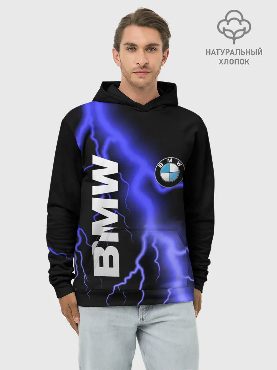 Худи мужской база хлопок / BMW