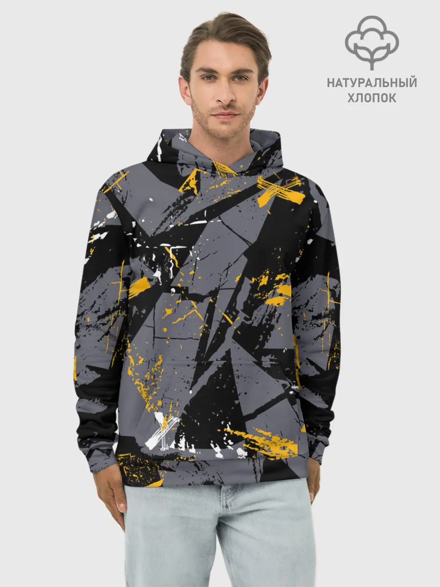 Худи мужской база хлопок / Спортивный стиль