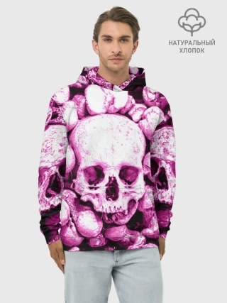 Худи мужской база хлопок / череп