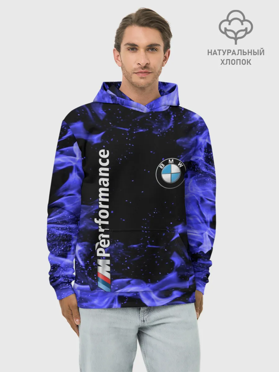 Худи мужской база хлопок / BMW