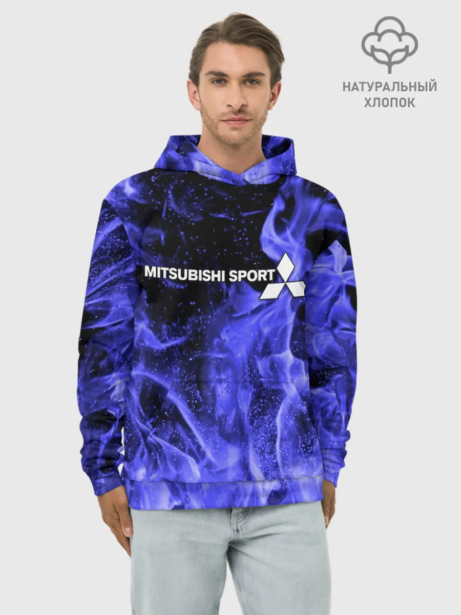 Худи мужской база хлопок / MITSUBISHI