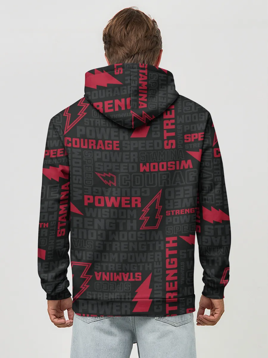 Худи мужской база хлопок / Молния Шазам