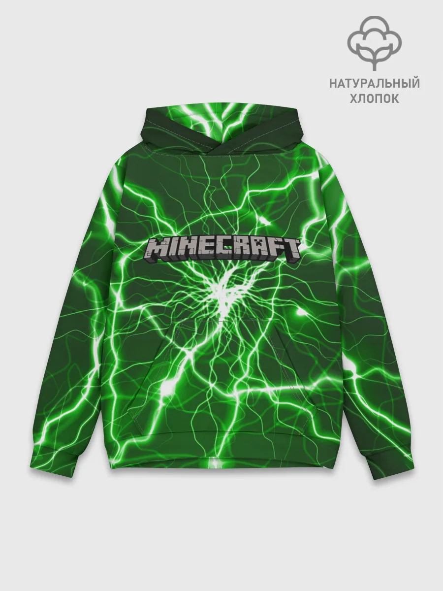 Худи мужской база хлопок / MINECRAFT