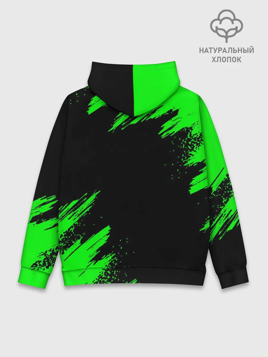 Худи мужской база хлопок / MINECRAFT CREEPER CAT