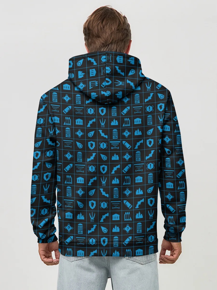 Худи мужской база хлопок / Batman pattern