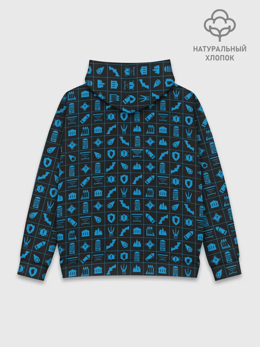 Худи мужской база хлопок / Batman pattern