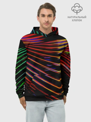 Худи мужской база хлопок / STRIPES COLOR