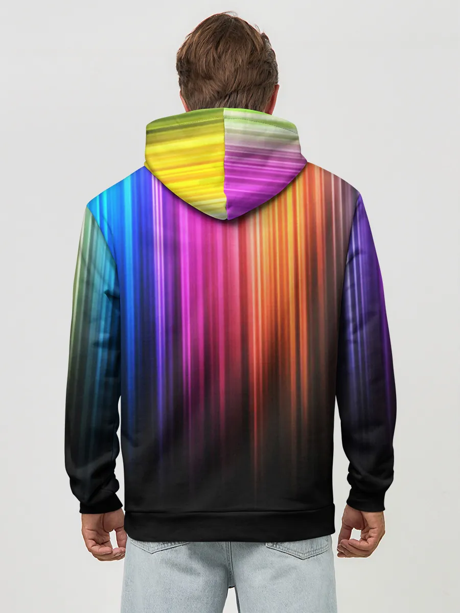 Худи мужской база хлопок / НЕОНОВЫЙ ЦВЕТ