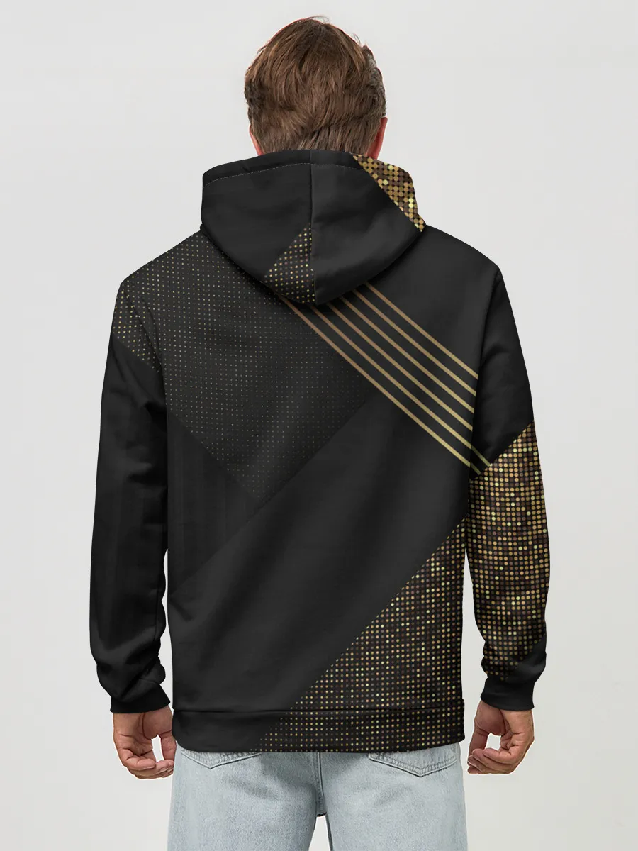 Худи мужской база хлопок / Хвост Феи геометрия