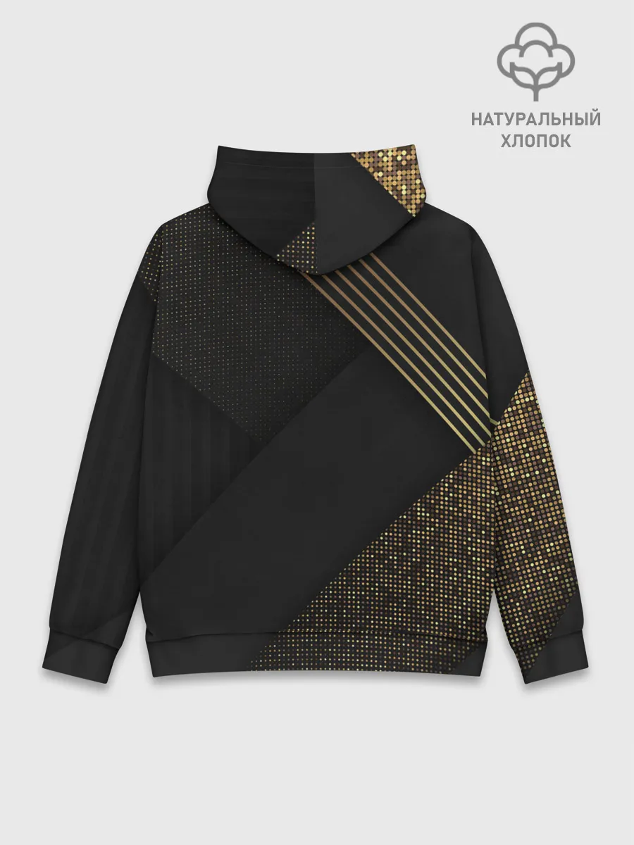 Худи мужской база хлопок / Хвост Феи геометрия