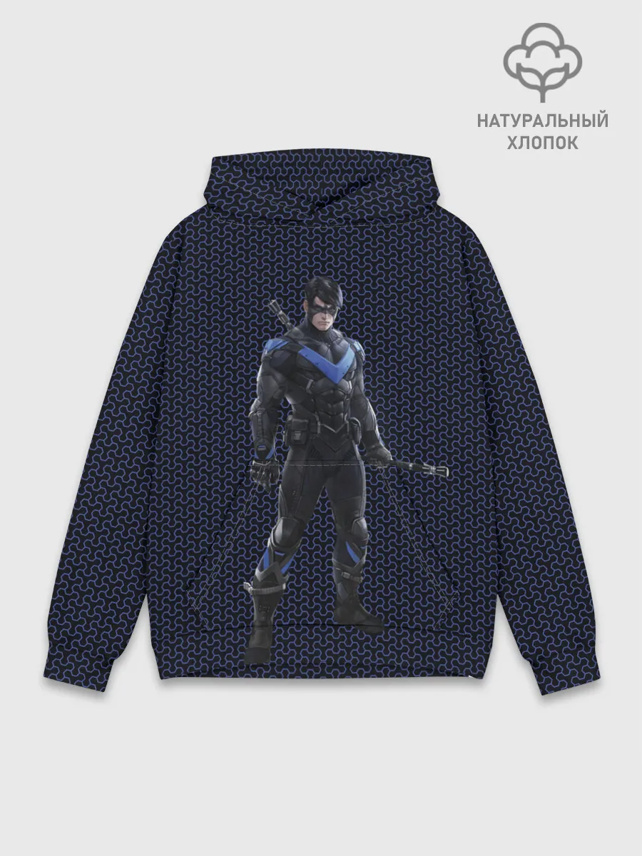 Худи мужской база хлопок / Nightwing