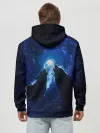 Худи мужской база хлопок / Волки силуэты звездное небо